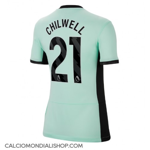 Maglie da calcio Chelsea Ben Chilwell #21 Terza Maglia Femminile 2023-24 Manica Corta